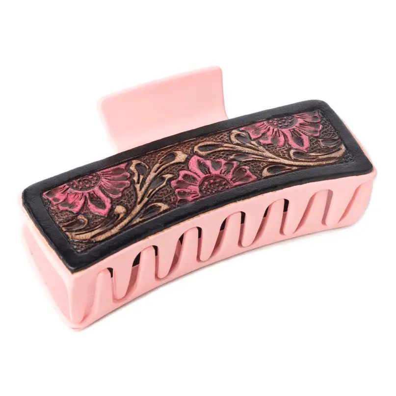 High Vista Hair Claw - Pink/Brown