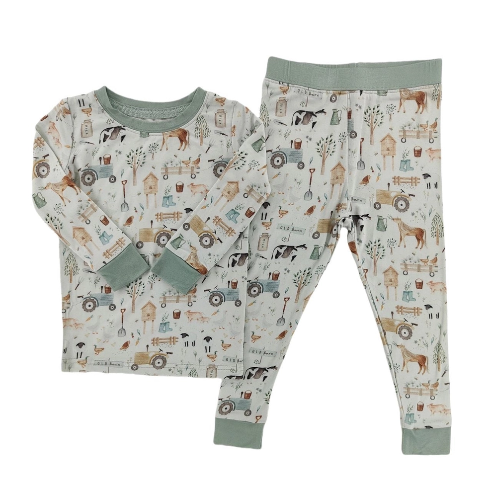 Kids Little Farm Bamboo Pajamas