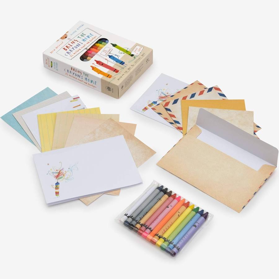 Bring The Crayons Home Sheets + Envelopes