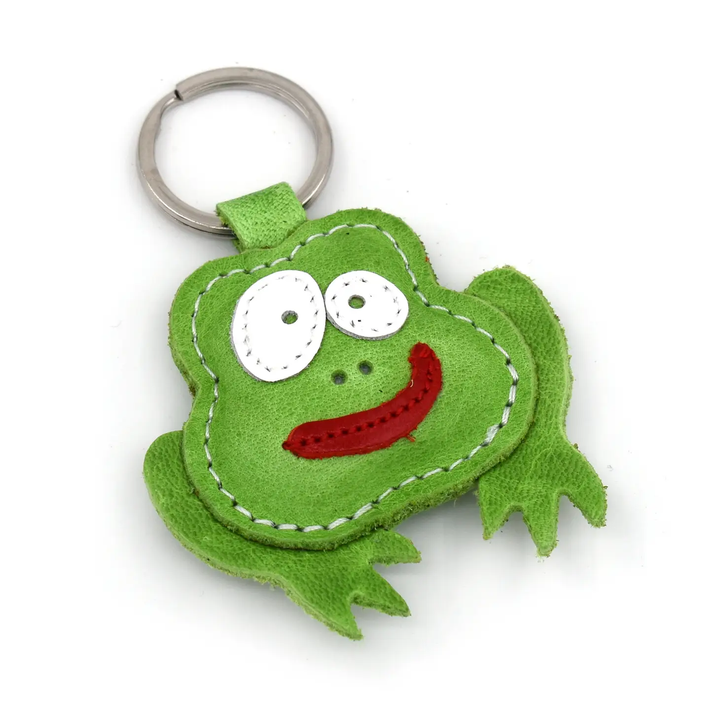 Froggie Leather Keychain