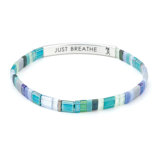 Good Karma Bracelet Turquoise/Green - Just Breathe