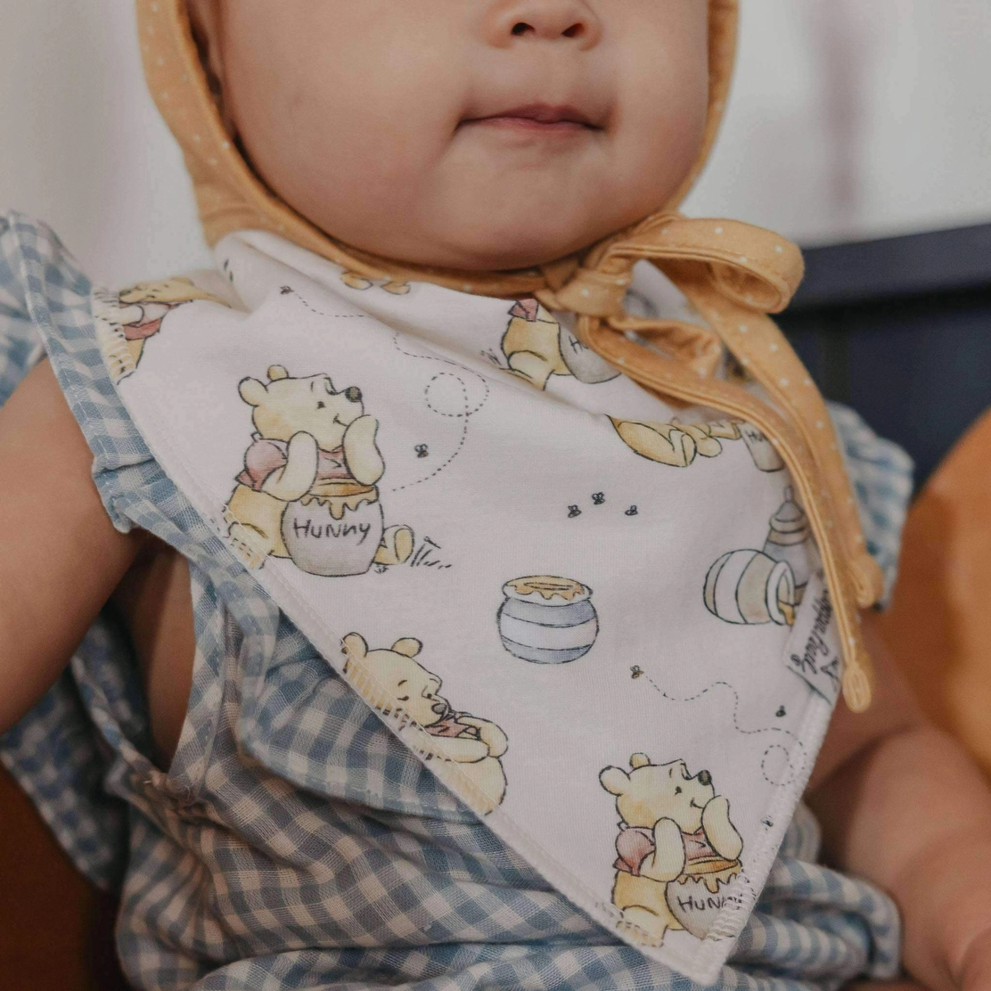 Winne Hundred Acre Woods Bandana Bib Set 4pk