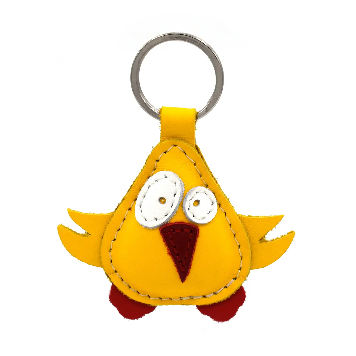 Baby Chick Leather Keychain