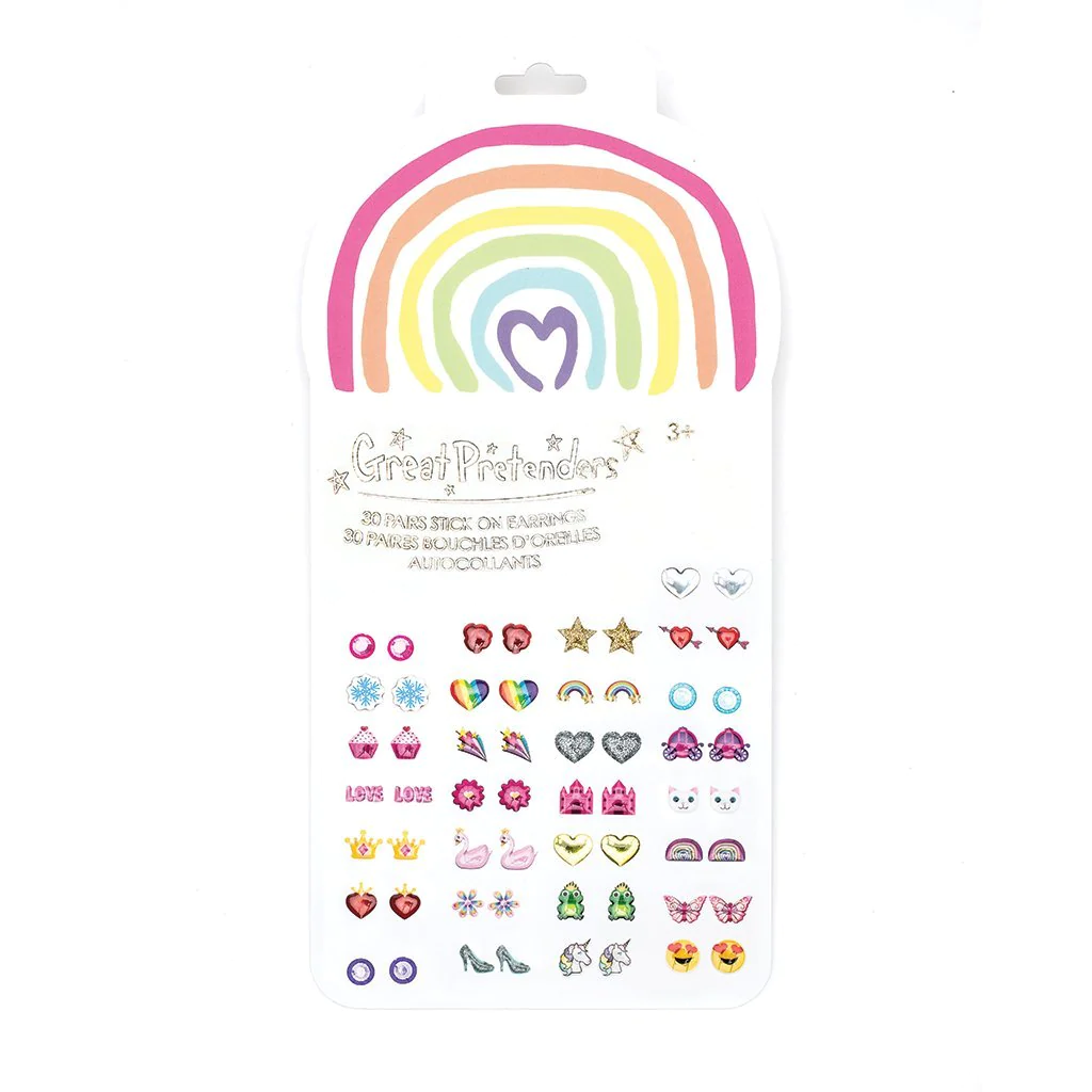 Rainbow Love Sticker Earrings