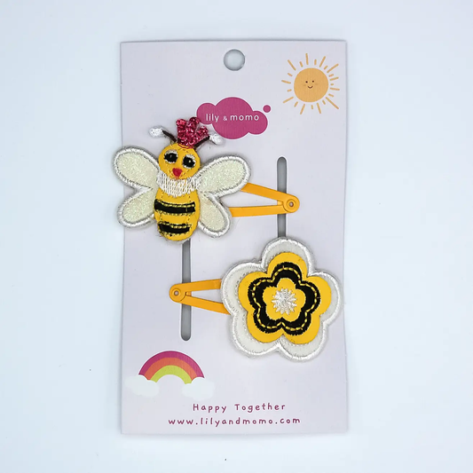 Bumble Bee Hair Clip Set