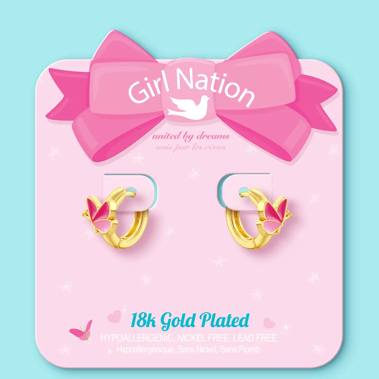 Butterfly Earlets 18K Gold Plated Earrings