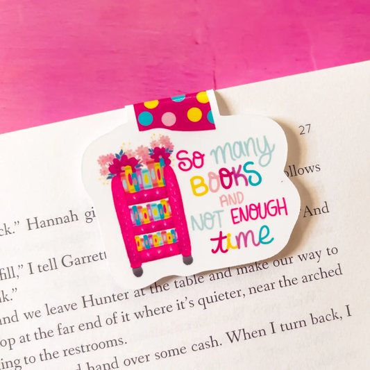 So Many Books Magnetic Bookmark