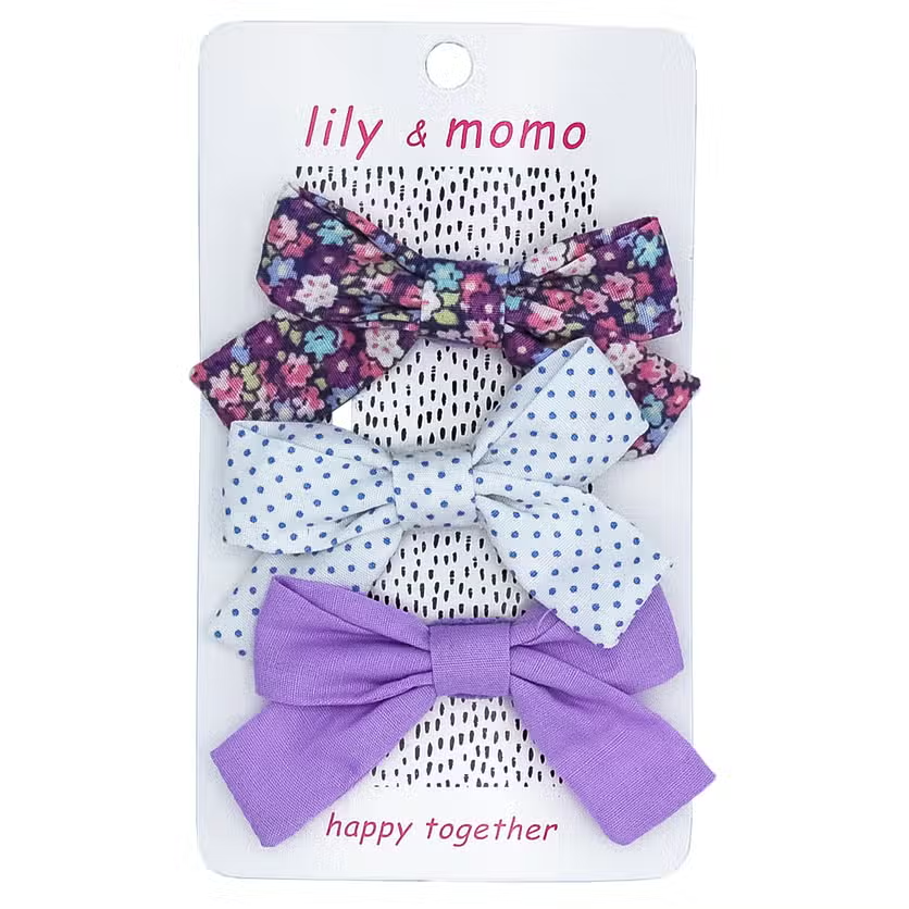 Purple Pretty Little Bow Set