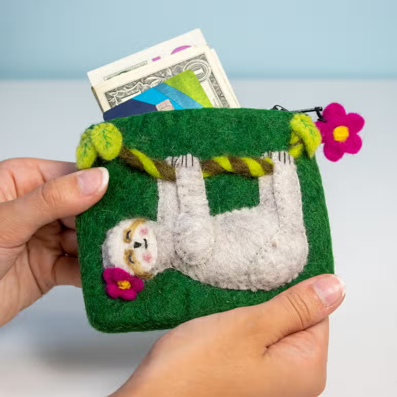 Coin Purse - Swingin' Sloth