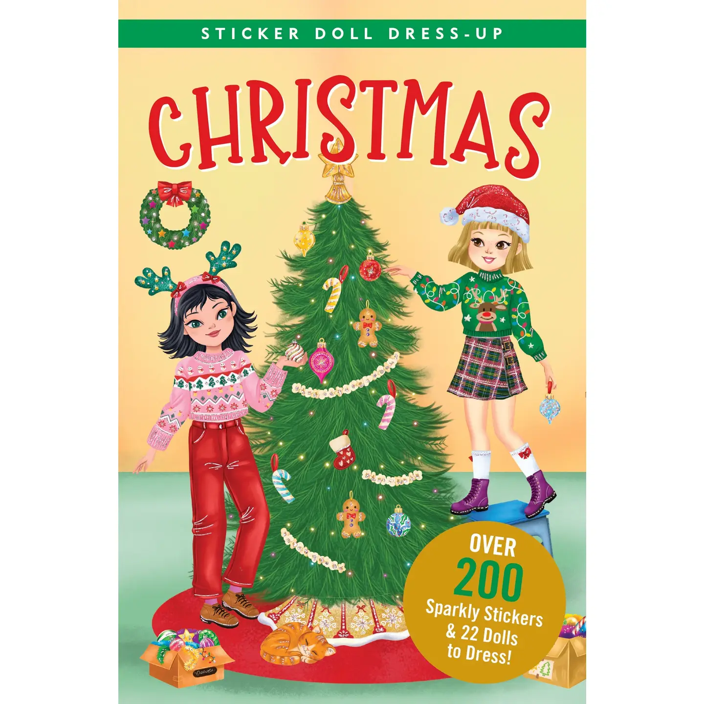 Christmas Sticker Doll Dress-Up Book