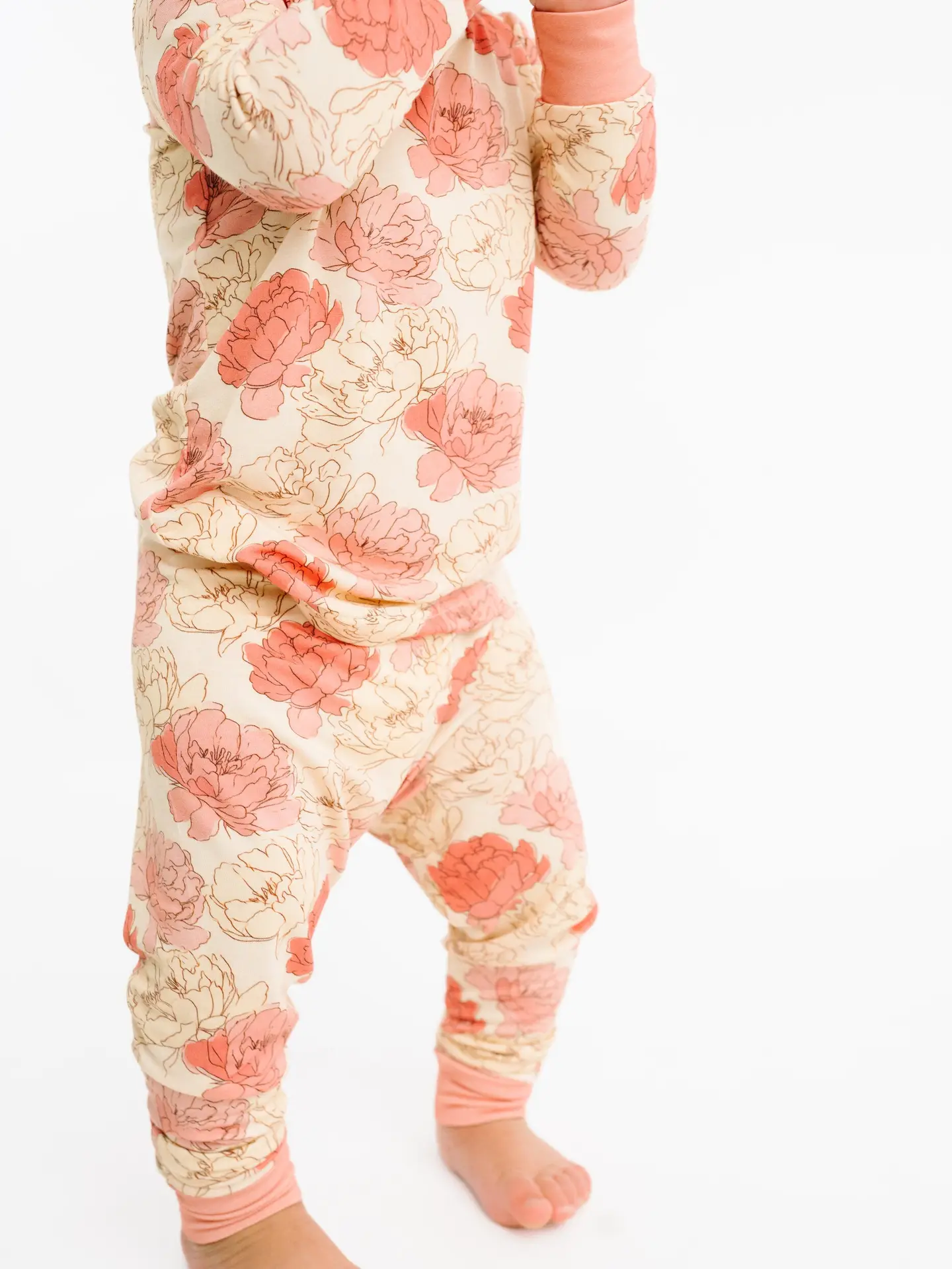 Girls Peony Bamboo Pajamas
