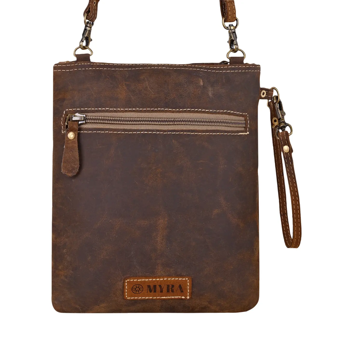 Bursage Crossbody Bag - Brown