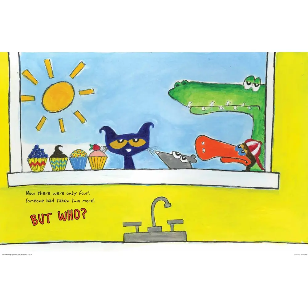 Pete the Cat and the Missing Cupcakes Book