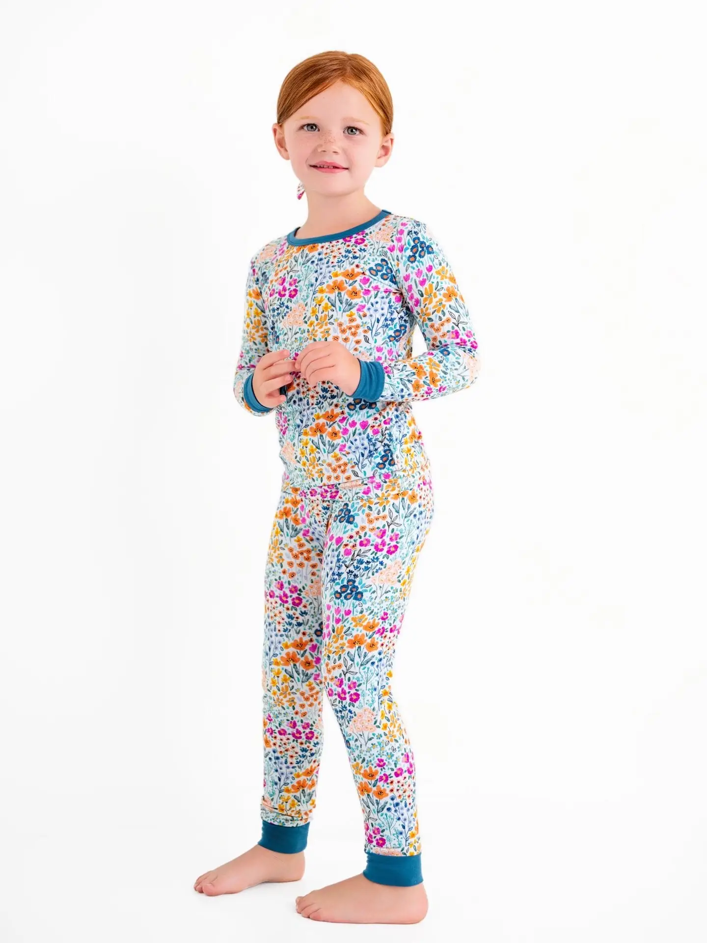Whispering Wildflowers Kids Bamboo Pajamas