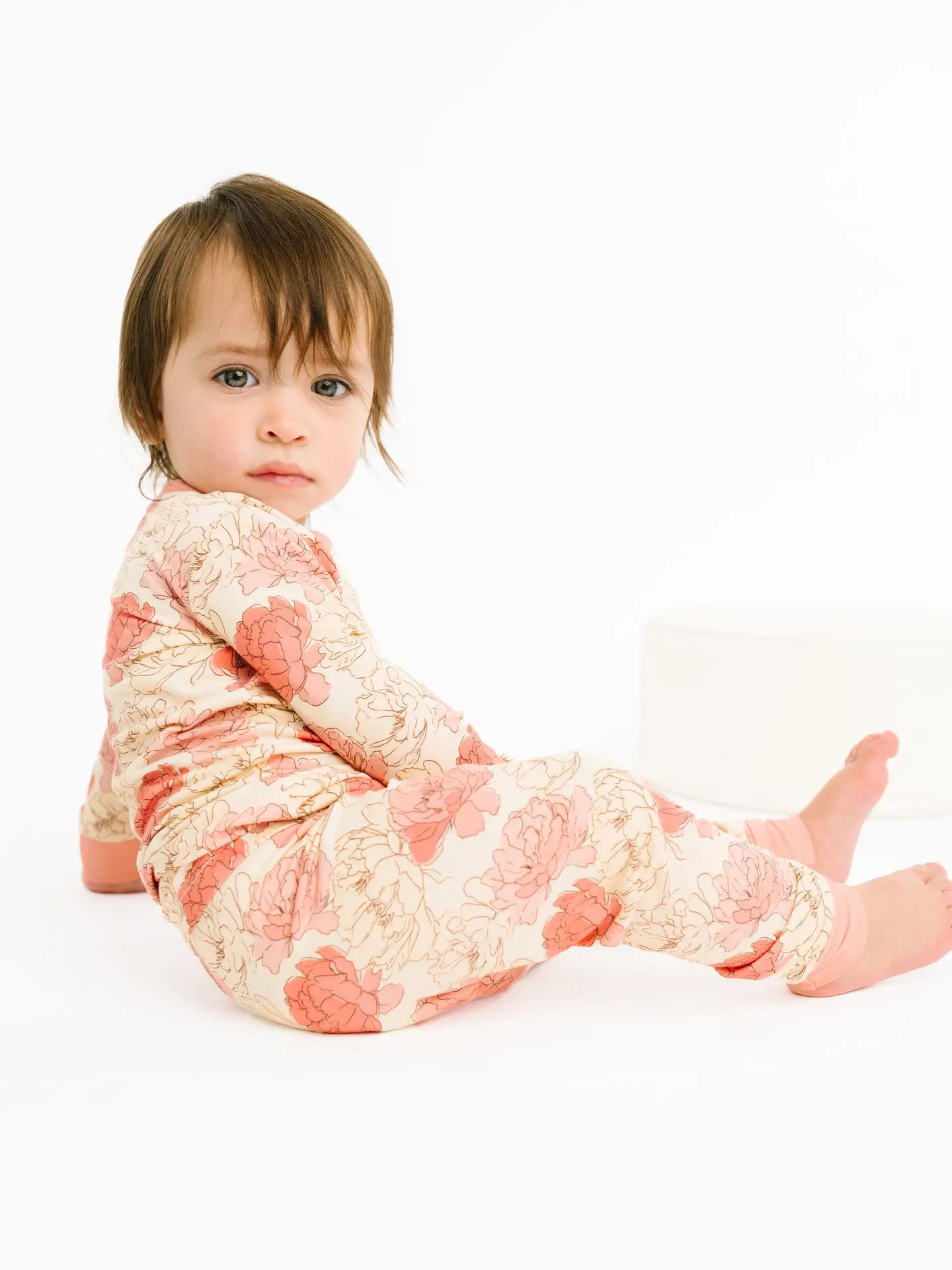 Girls Peony Bamboo Pajamas