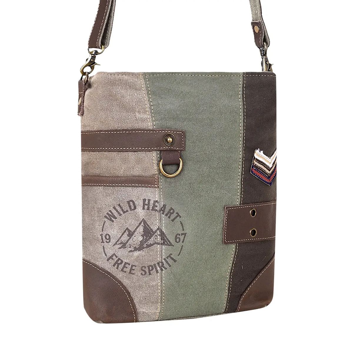 Cenizo Canvas Crossbody Bag