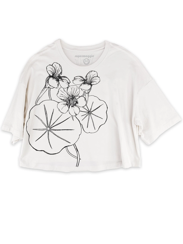 Nasturtiums Crop Tee