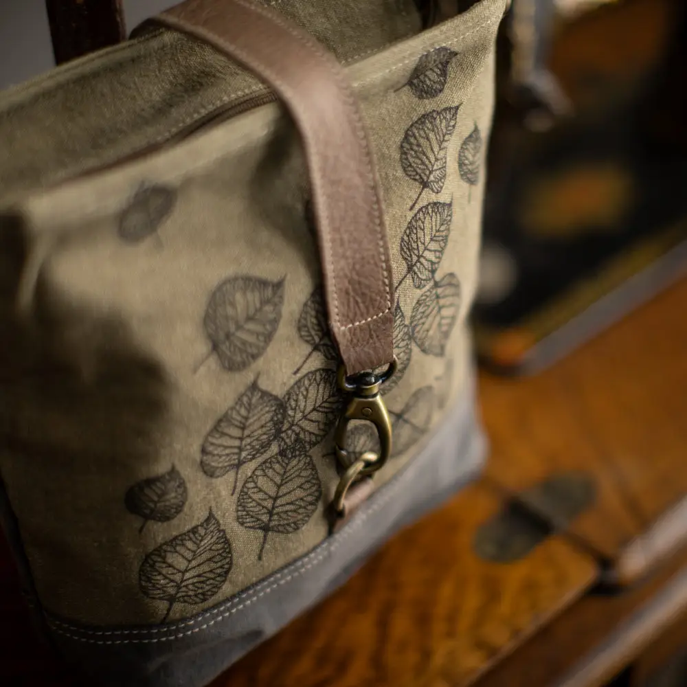 Leaves Canvas Sling Bag