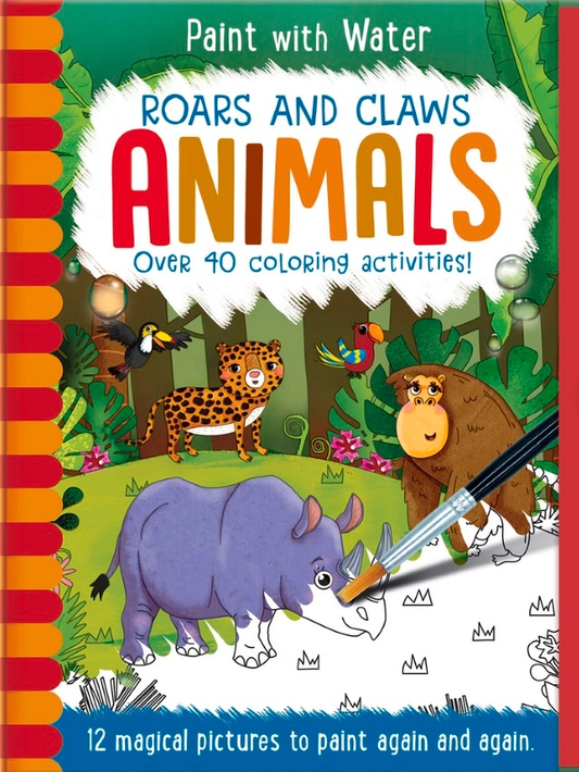 Paint with Water Animals Roars Claws