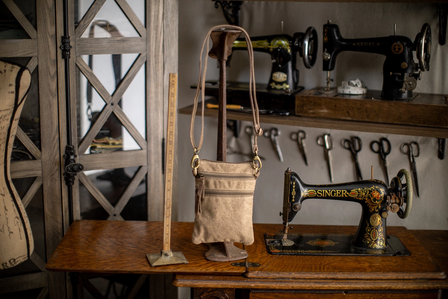 Fireweed Upcycled Canvas Small Sling Bag