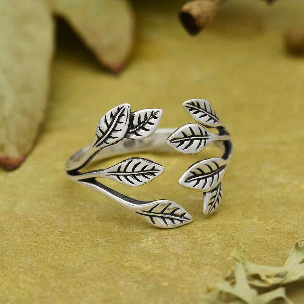 Leaf Cluster Adjustable Ring