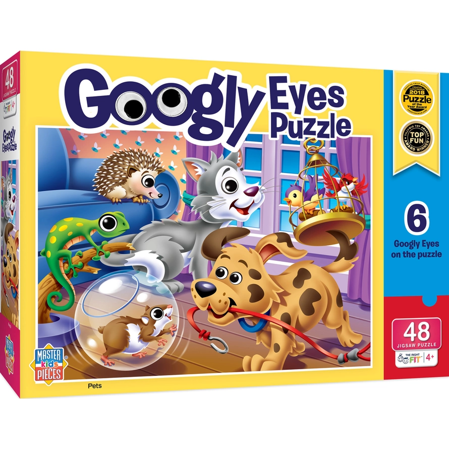 Googly Eyes Puzzle - Pets 48pc