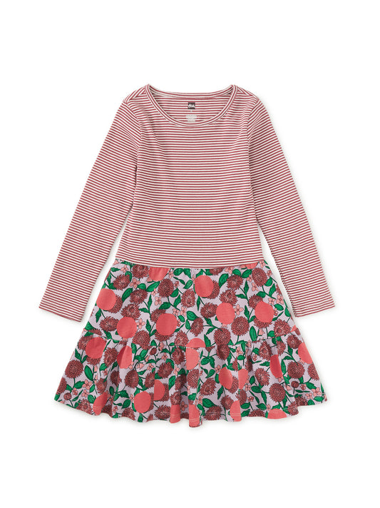 Girls Persimmon Twirl Dress
