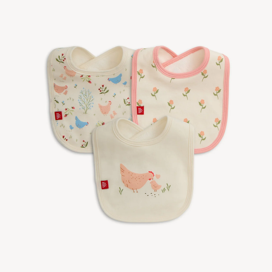 Chicken Tender Organic Magnetic Me Bib Set