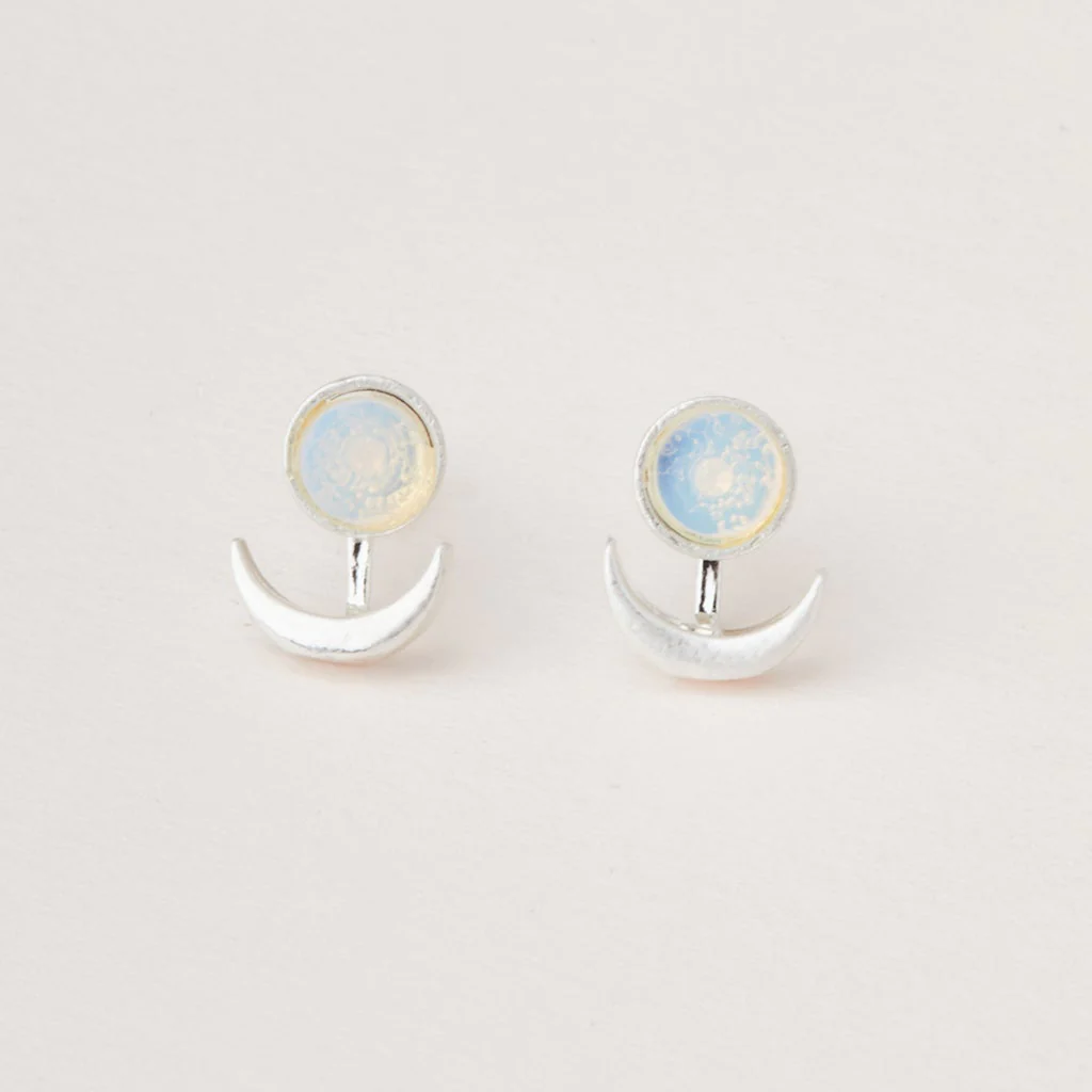 Moon Phase Ear Jacket Opalite