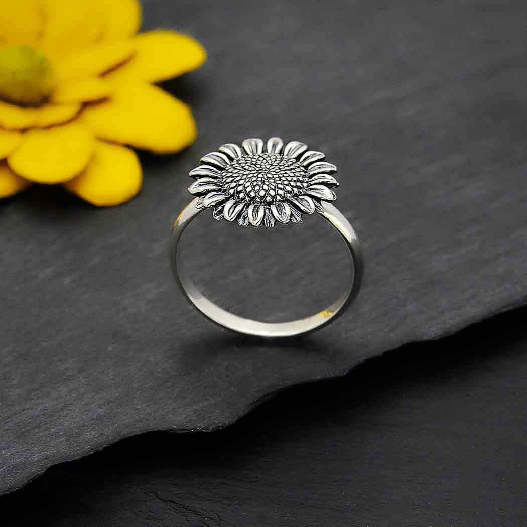Sterling Sunflower Ring