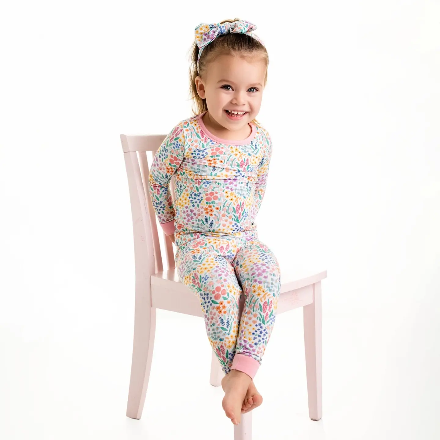 Whimsical Wildflowers Kids Bamboo Pajamas