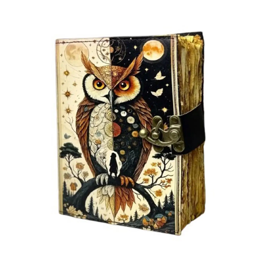 Split Owl Vintage Leather Journal