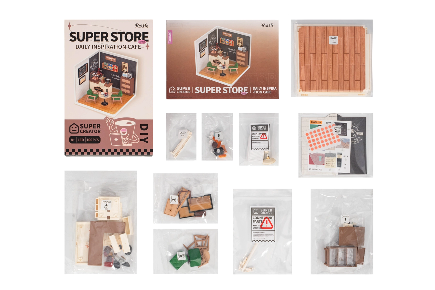 Miniature House Kit: Breezy Time Cafe