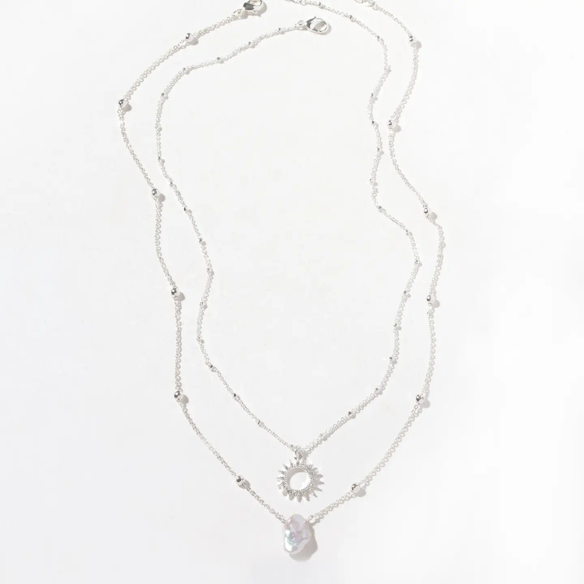 Sun + Sea Keshi Pearl Necklace Set