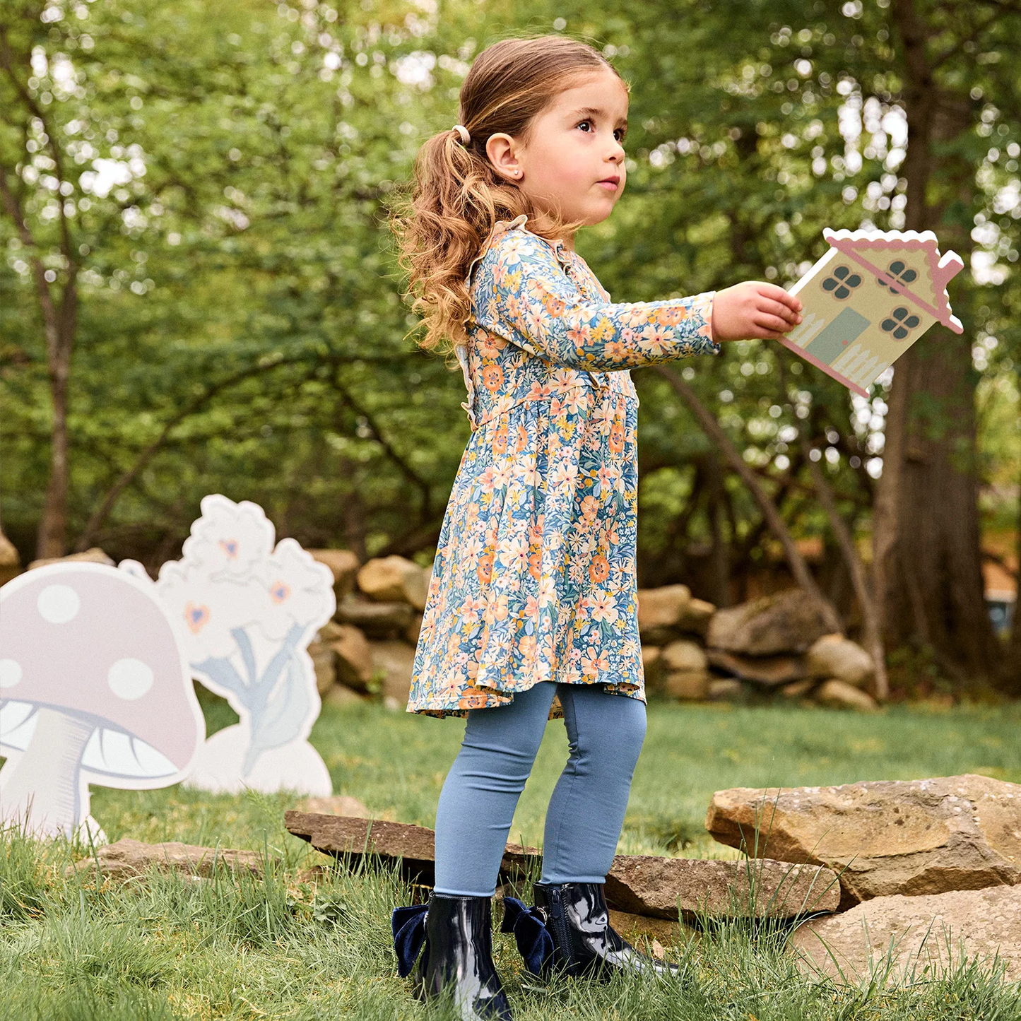 Girls Flora Magnetic Me Dress + Leggings