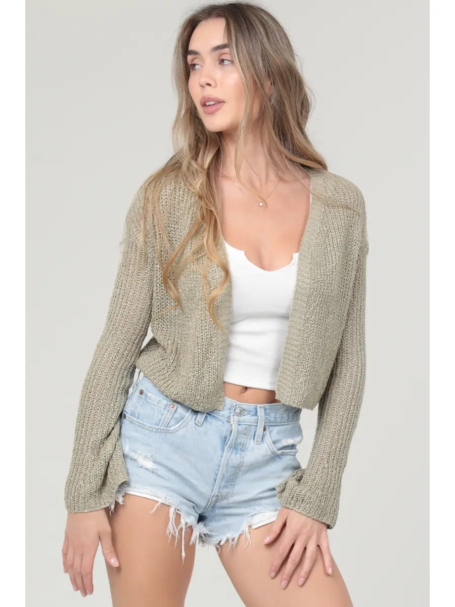 Lightweight Flare Sleeve Cardigan