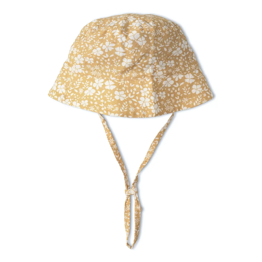 Yellow Blossom Organic Bucket Sun Hat