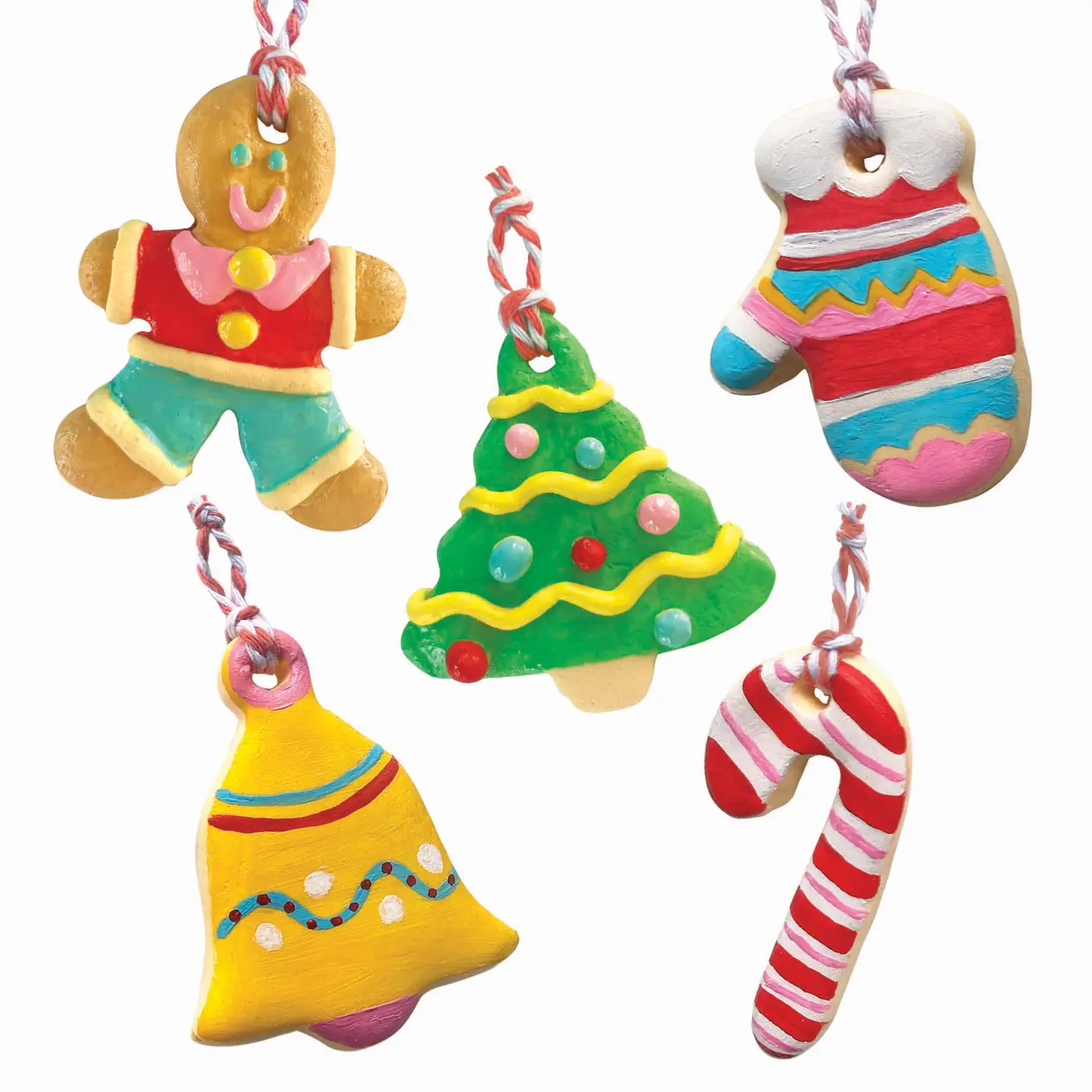 Make and Paint Clay Cookies Ornaments