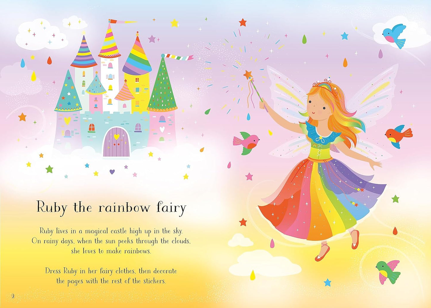 Sticker Dolly Dressing Rainbow Fairy