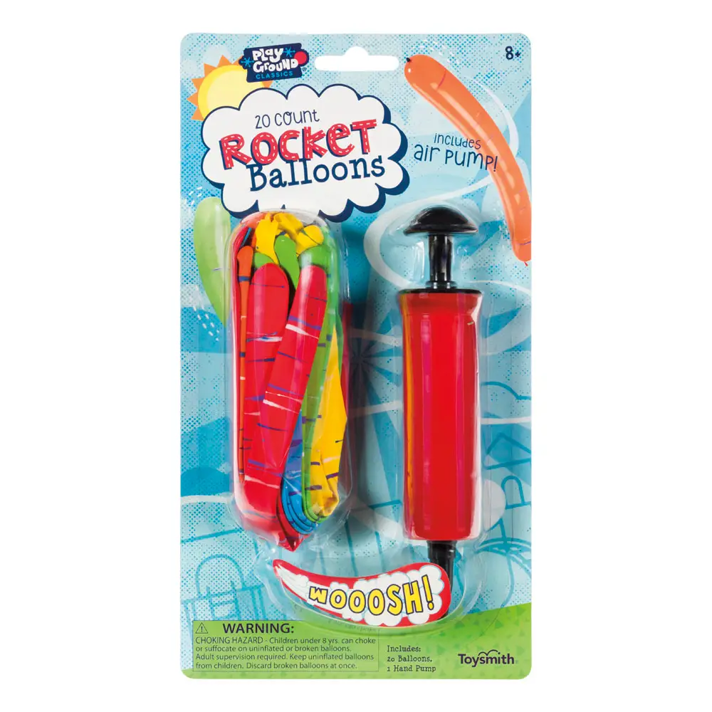 Rocket Balloons w/ Pump