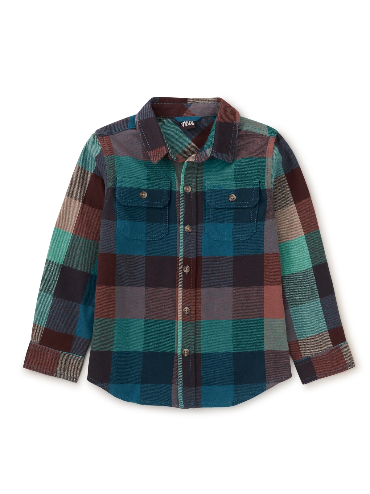 Boys Anatolian Plaid Button Up Shirt
