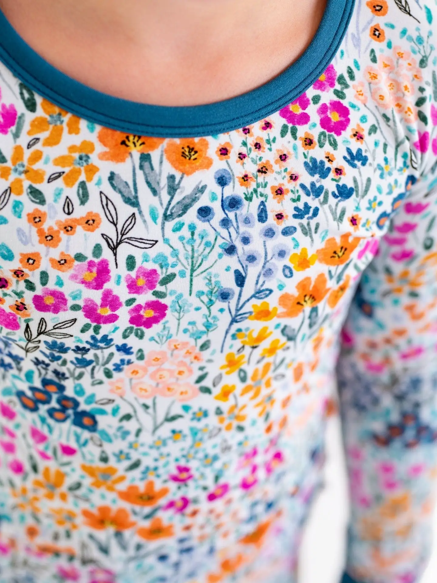 Whispering Wildflowers Kids Bamboo Pajamas