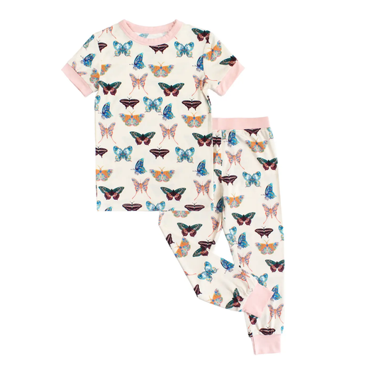Kids Bamboo Pajamas Wings of Paradise Butterflies