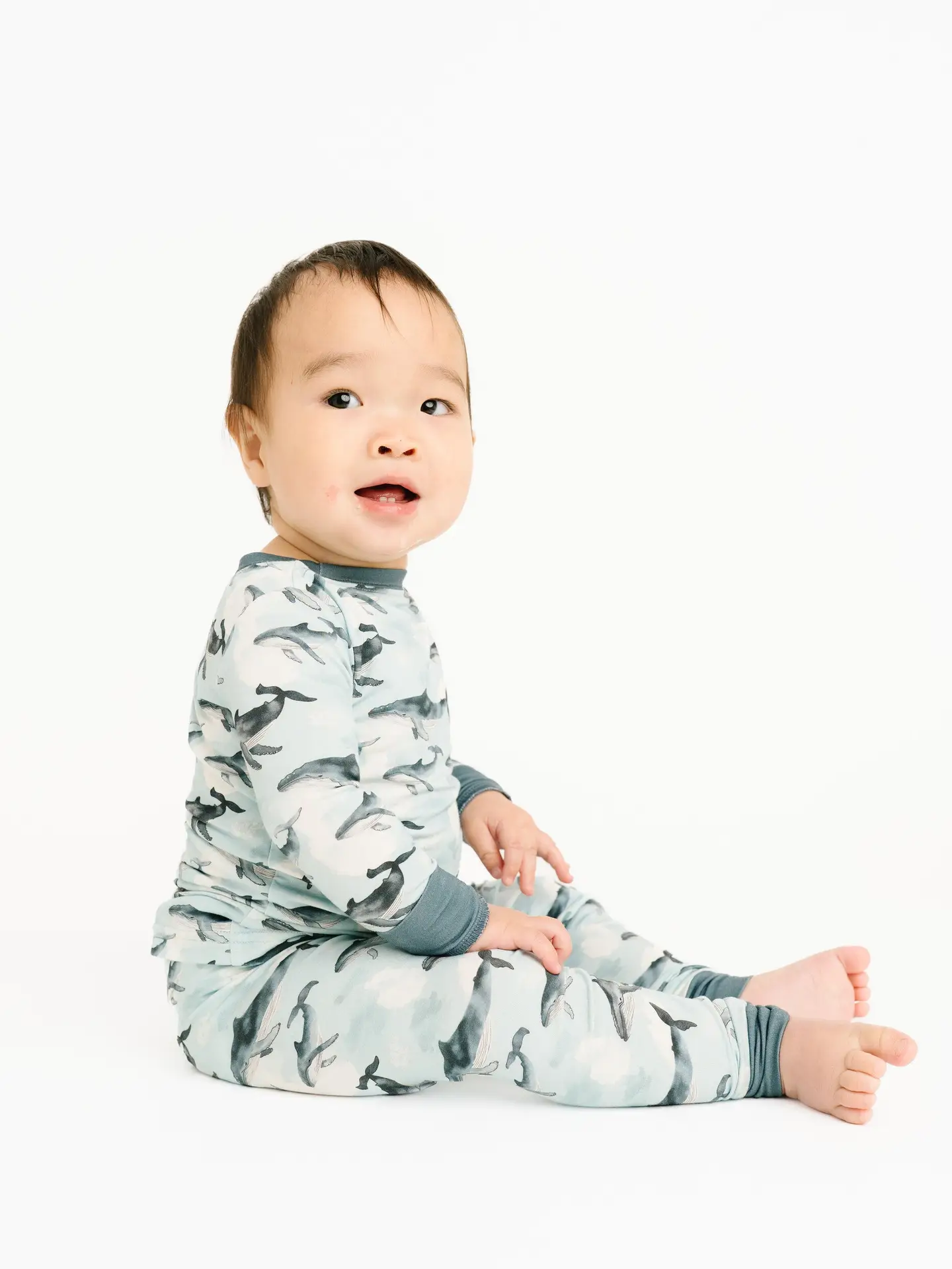 Kids Whale Watch Bamboo Pajamas