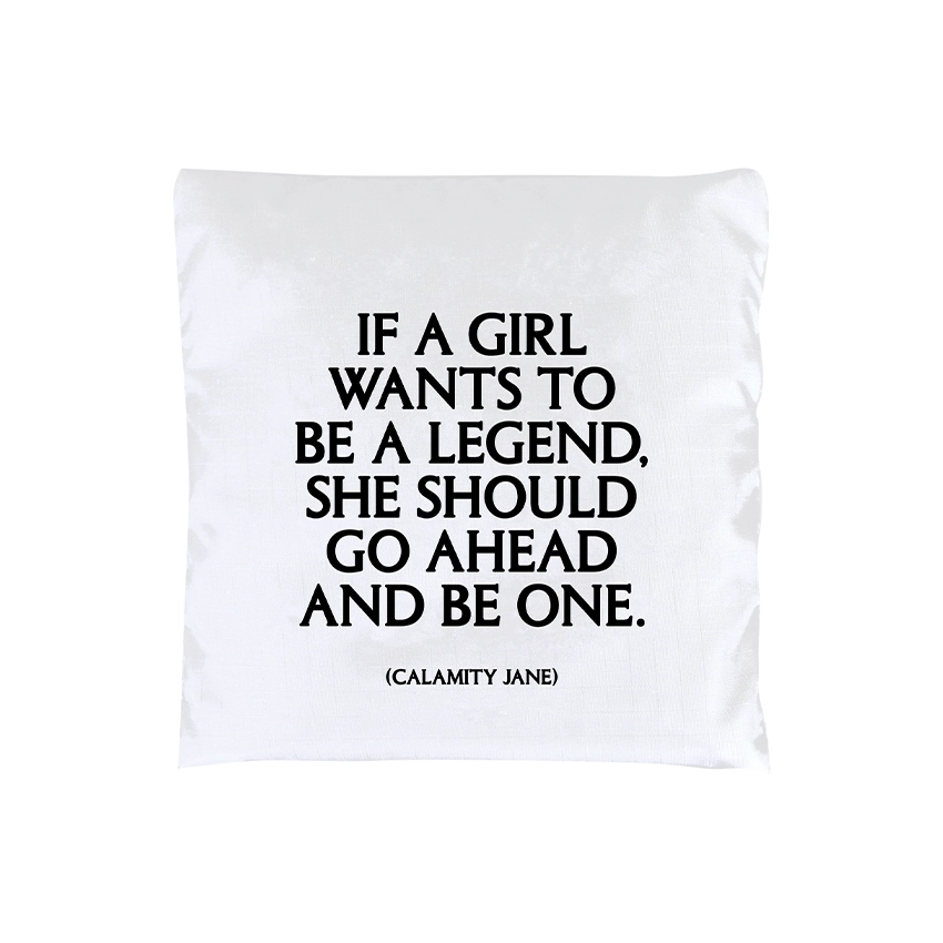 Fold Up Quote Bag - If A Girl Wants