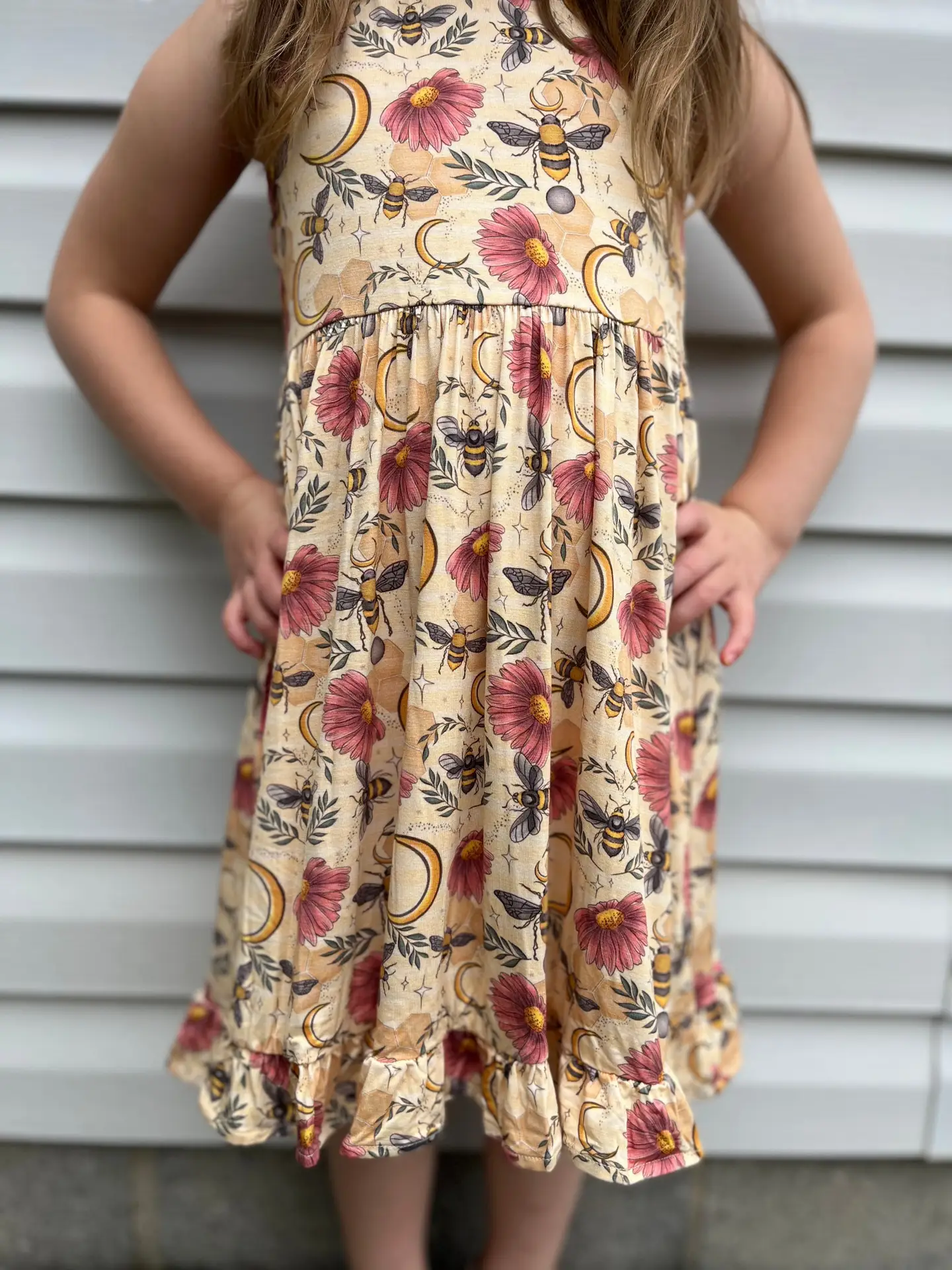 Girls Bee & Blooms Bamboo Dress