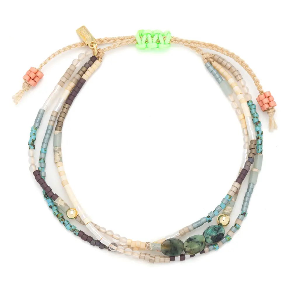 Mixed Media Bracelet - Echoes of Summer