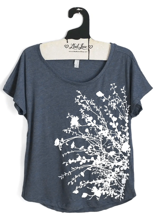 Dolman Top w/ Flower Branches