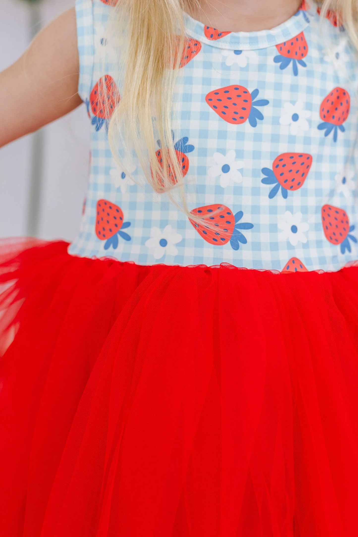 Summer Strawberries Tutu Dress