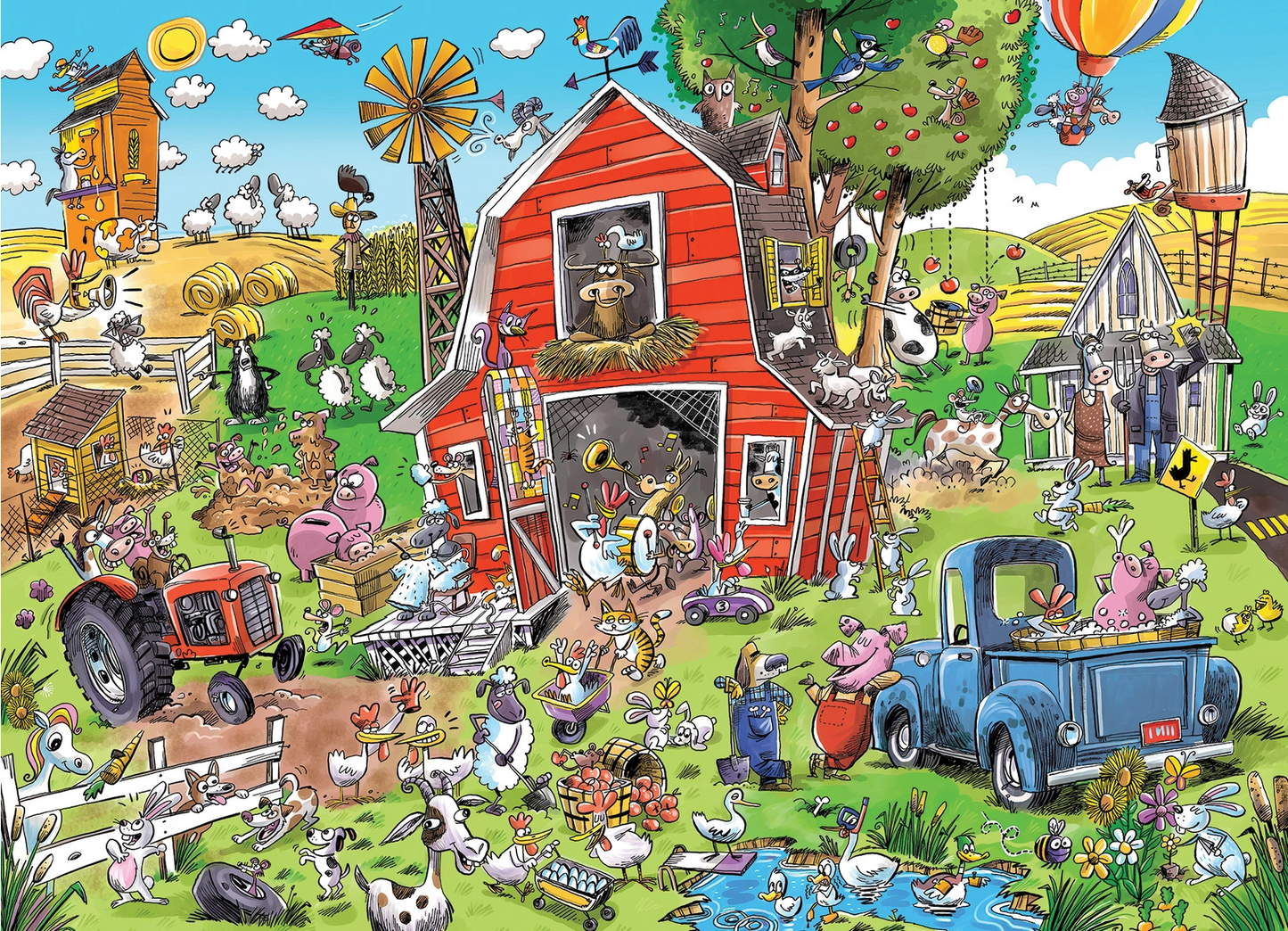 Farmyard Folly Puzzle 350 pc